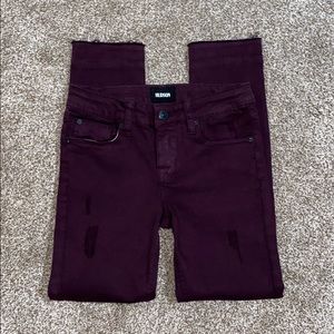 Hudson Raw Hem Ankle Jeans